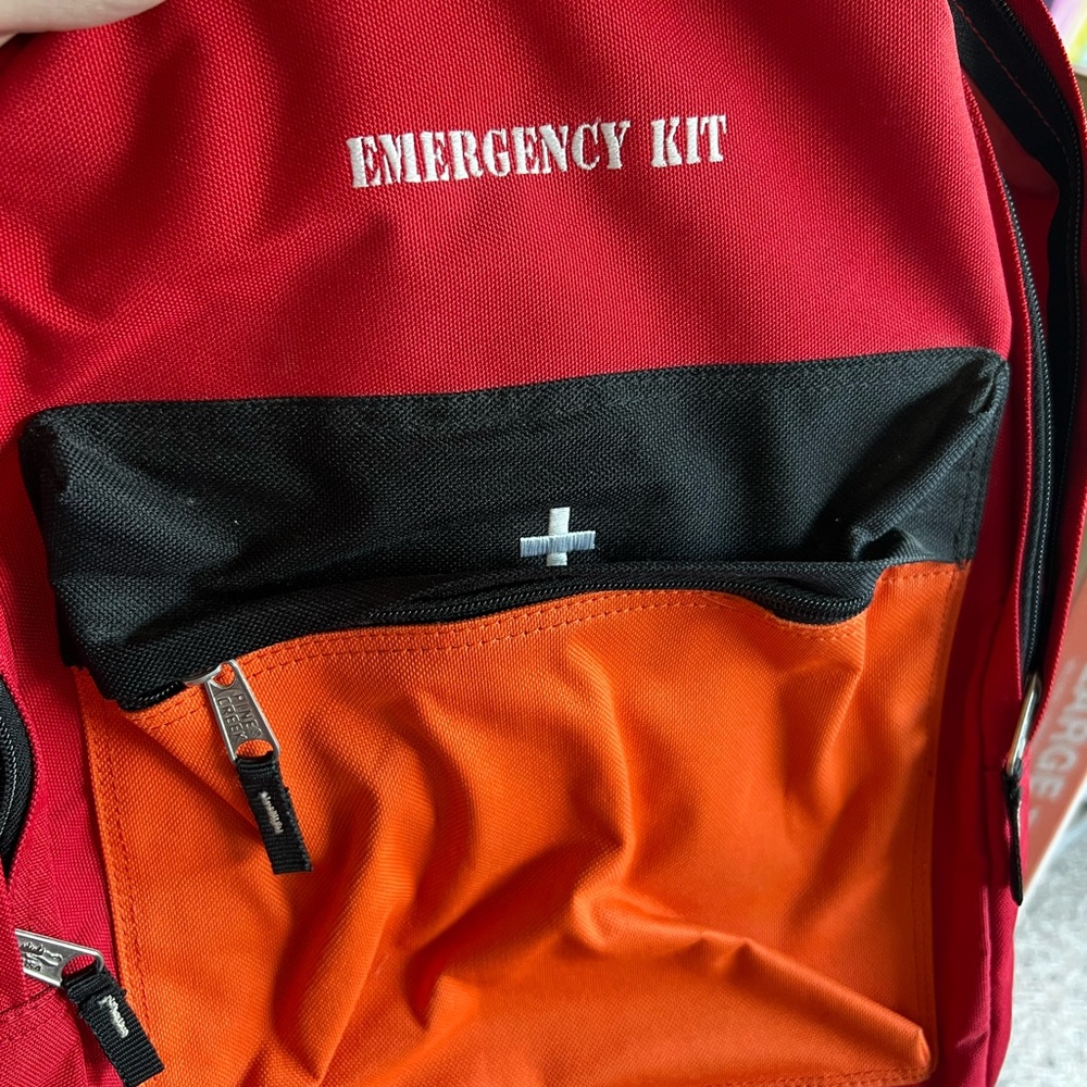 Red and Orange Backpack - Picture 4 of 5
